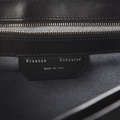 Proenza Schouler Grained Calfskin Medium PS1 Plus Satchel Black 7 of 8