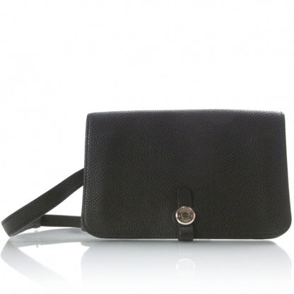 Hermes Togo Dogon Wallet Waist Pouch Black 1 of 9