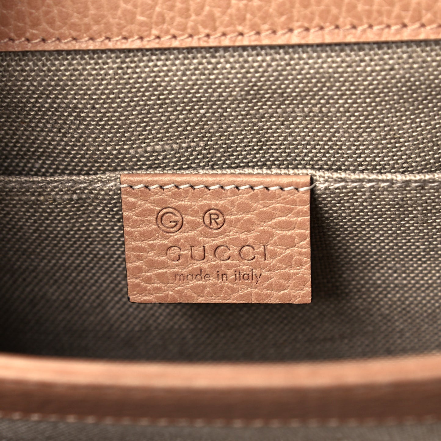 Dollar Calfskin Small Interlocking G Shoulder Bag Camelia