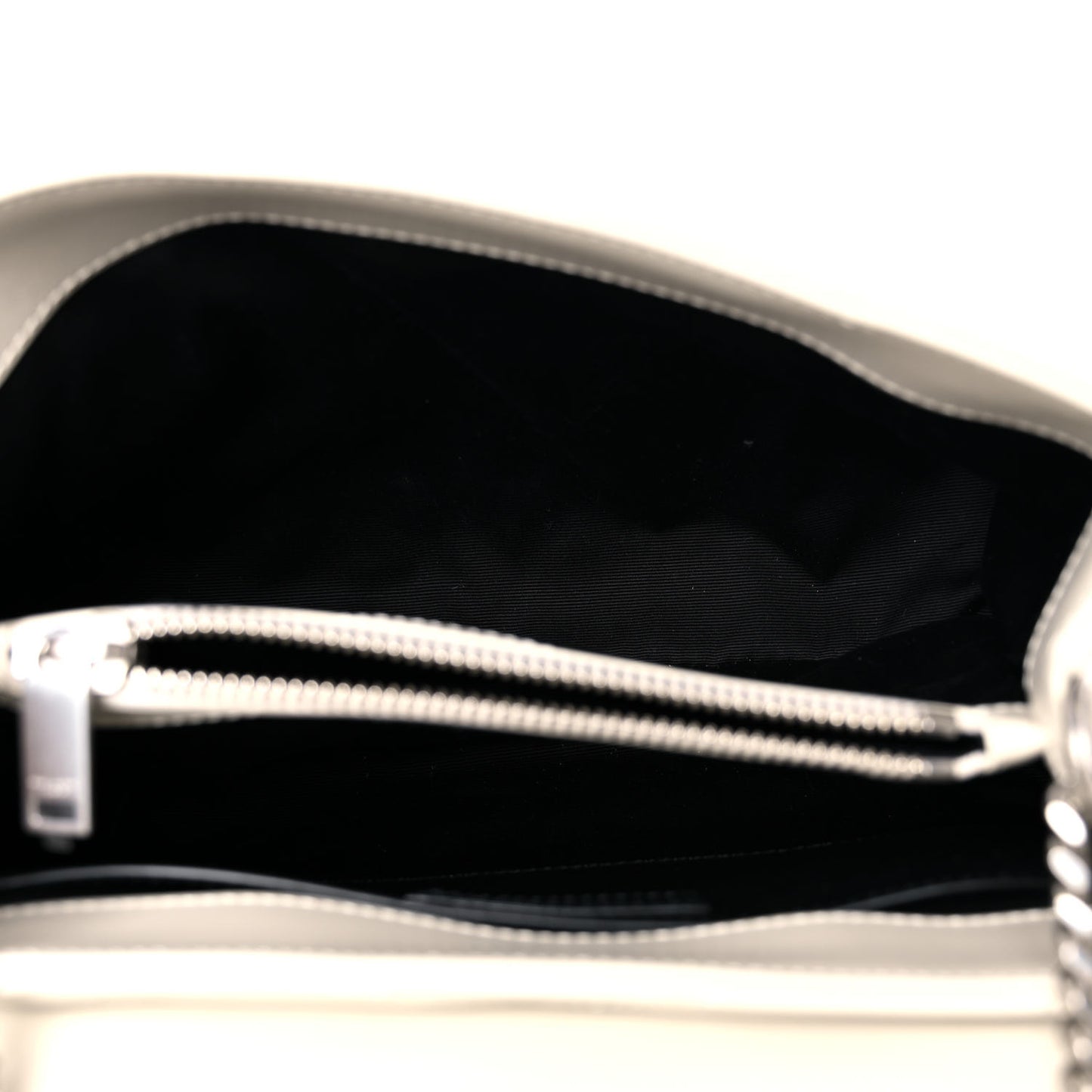 Calfskin Y Quilted Monogram Small Loulou Chain Satchel Blanc Vintage