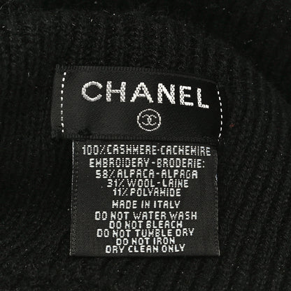 Chanel Cashmere CC Headband Black 5 of 8