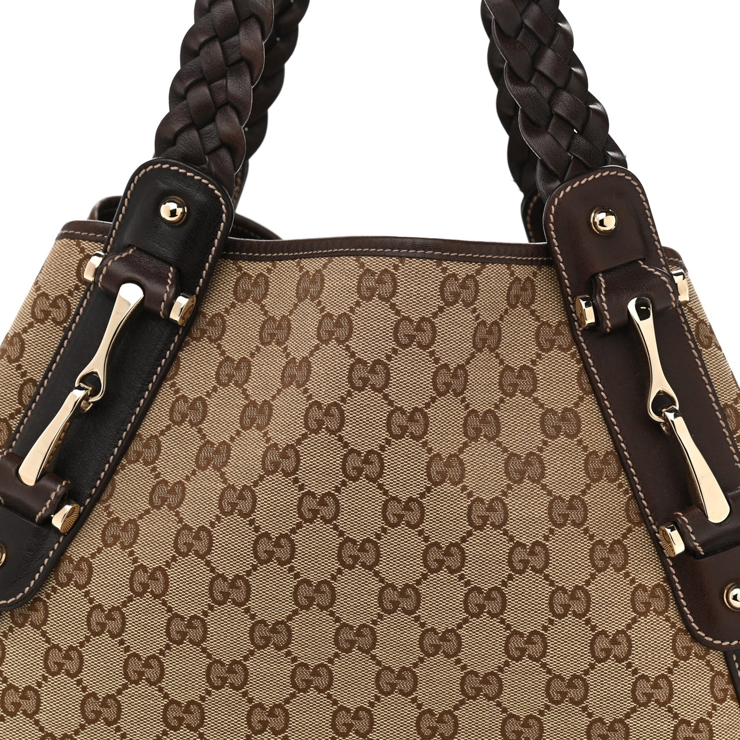 Monogram Medium Pelham Shoulder Bag Dark Brown