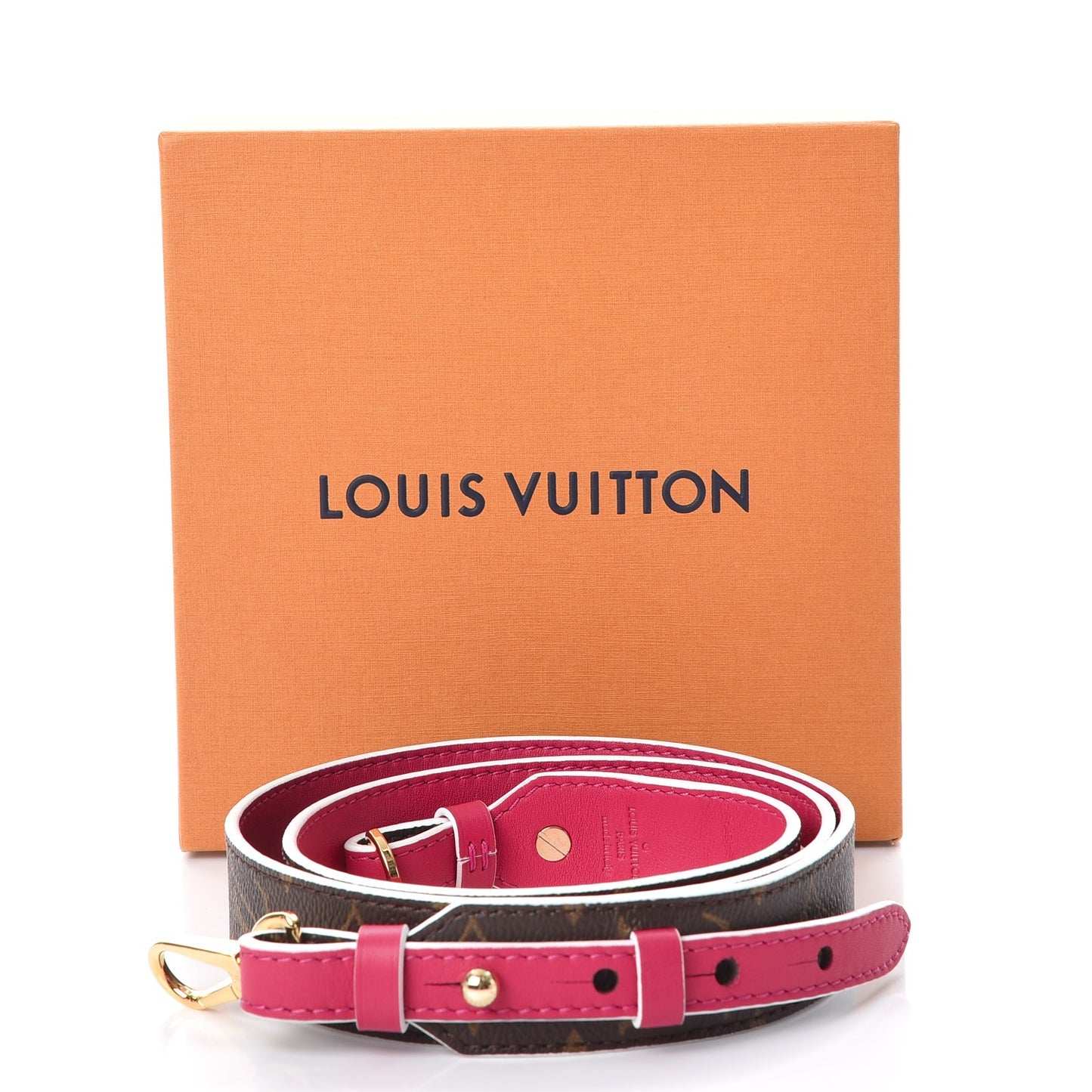 Monogram Bandouliere Shoulder Strap XL Hot Pink
