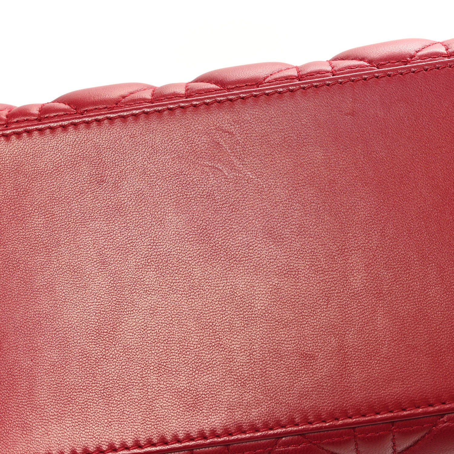 Christian Dior Lambskin Cannage Medium Lady Dior Red 11 of 11