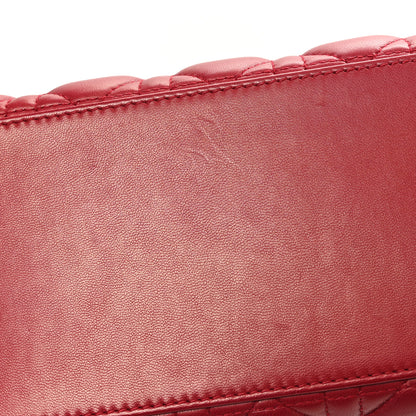 Christian Dior Lambskin Cannage Medium Lady Dior Red 11 of 11