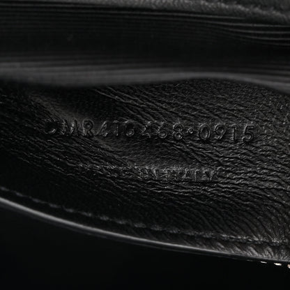 Saint Laurent Suede Matelasse Chevron Fringe Monogram Medium College Bag Black 7 of 11