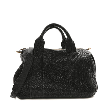 Alexander Wang Pebbled Lambskin Rocco Black Antique Brass Hardware 1 of 9