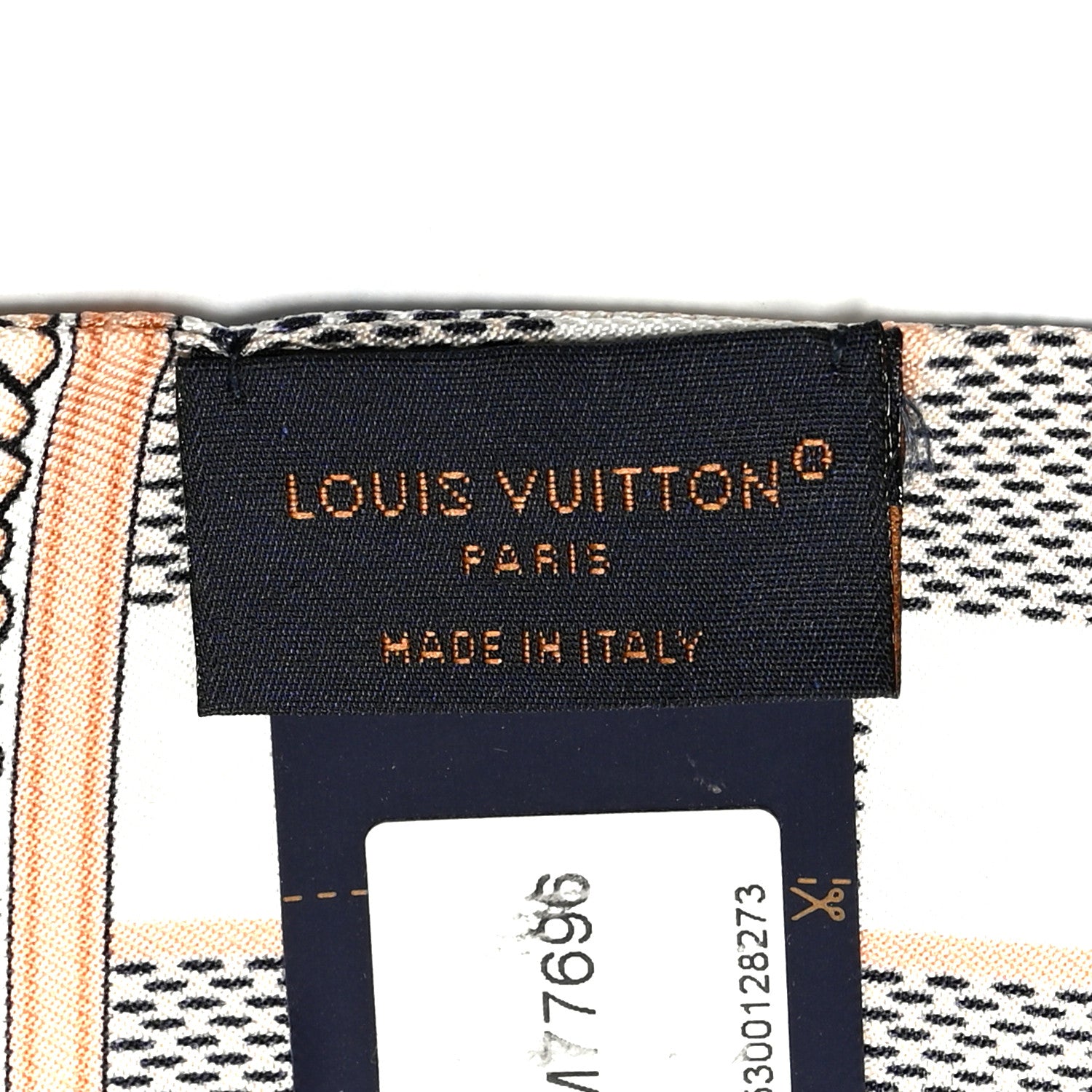 Louis Vuitton Silk Damier Azur Infinity Bandeau Azure Blue 1845099