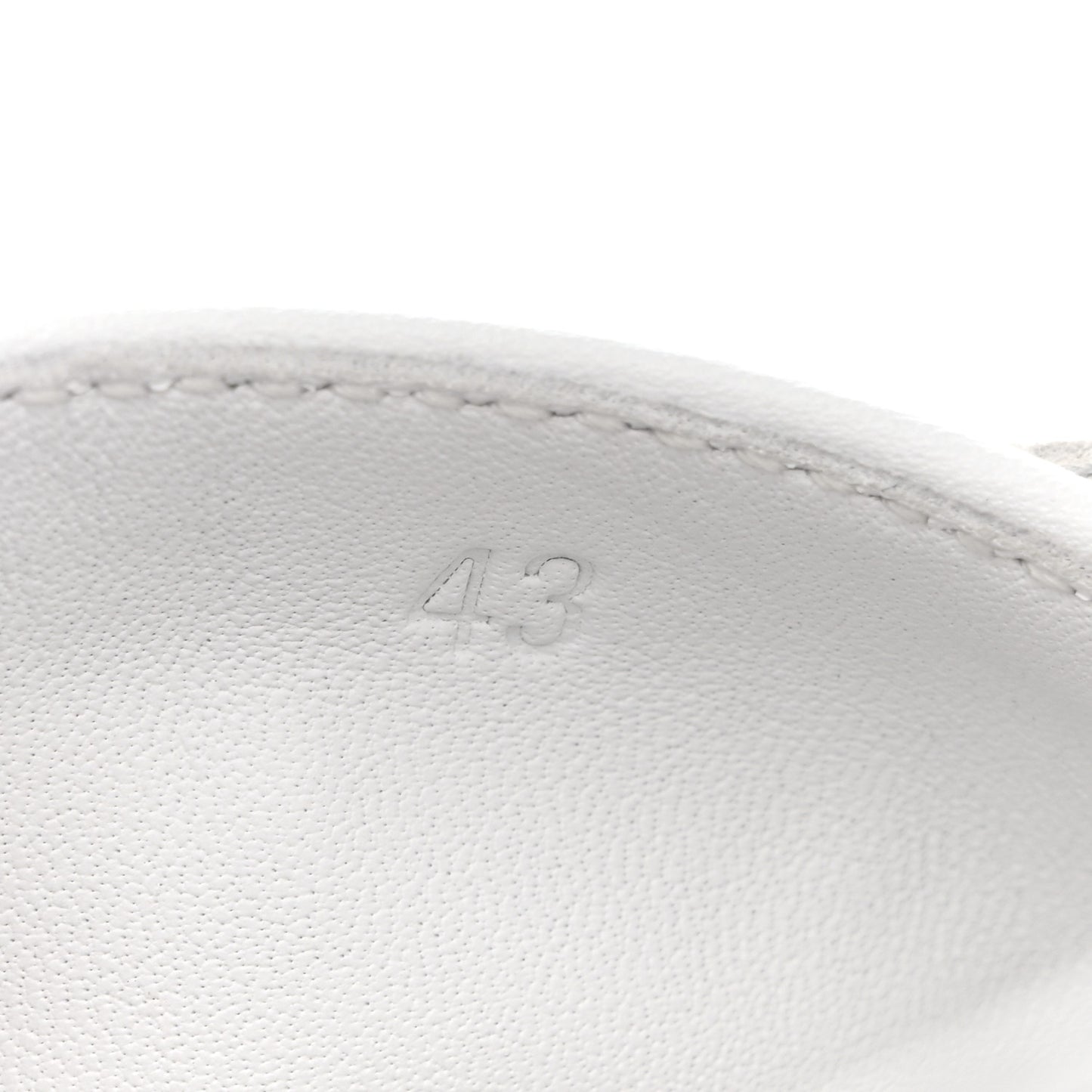 Calfskin Mens Get Sneakers 43 White