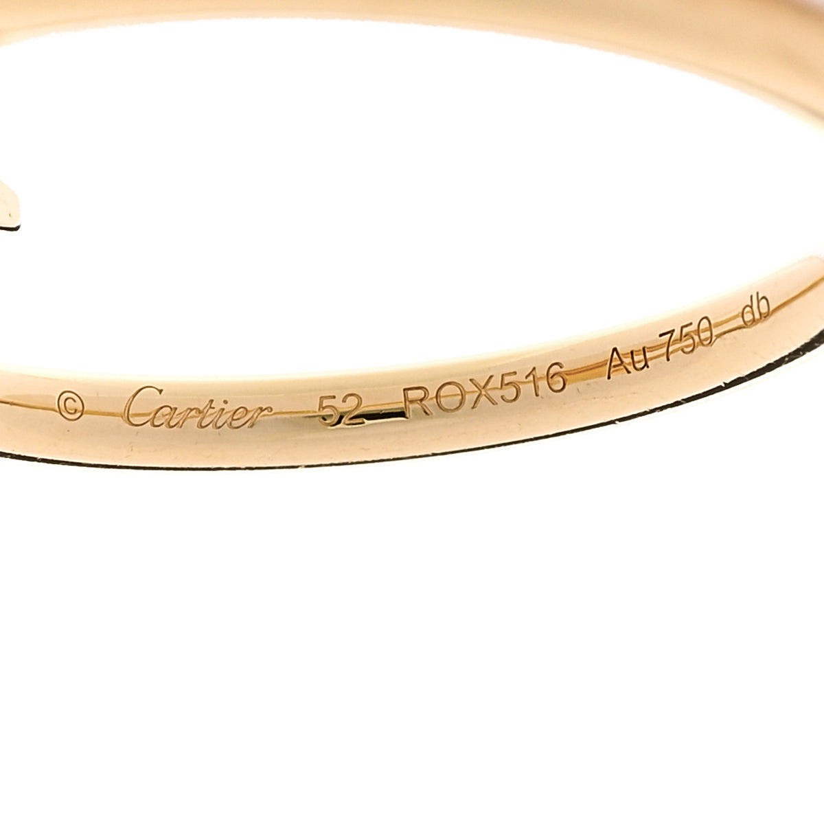 Cartier 18K Yellow Gold Small Juste Un Clou Ring 52 6 4 of 5