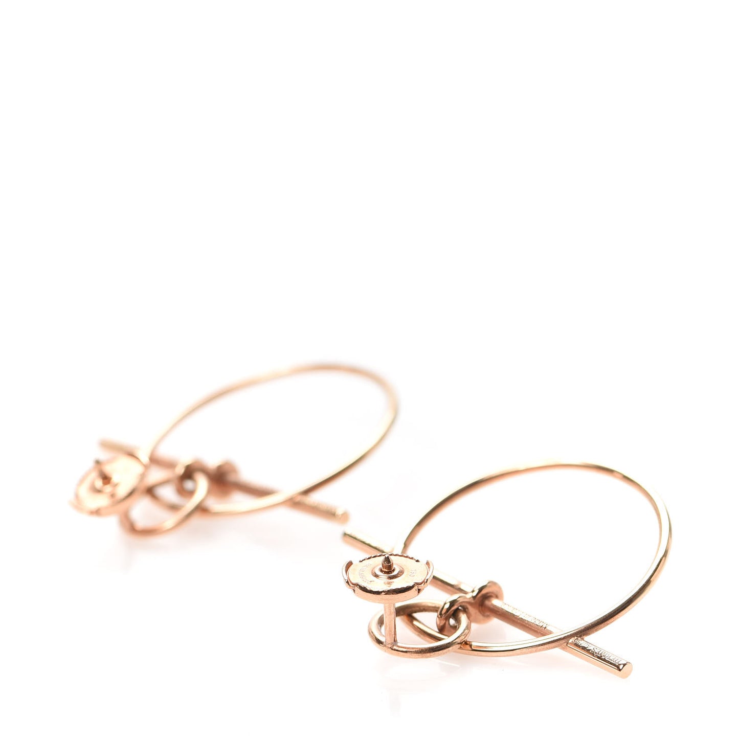 18K Rose Gold PM Loop Earrings
