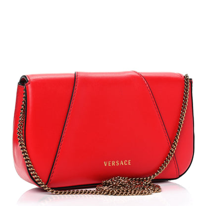 Versace Vitello Virtus Mini Chain Bag Eros Flame Red 2 of 4