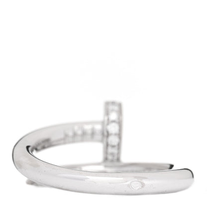 Cartier 18K White Gold Diamond Juste Un Clou Ring 51 5.75 3 of 4