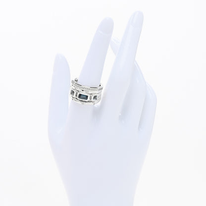 David Yurman Sterling Silver Diamond Hampton Blue Topaz 15mm Stax Five-Row Ring 59 8.75 2 of 4