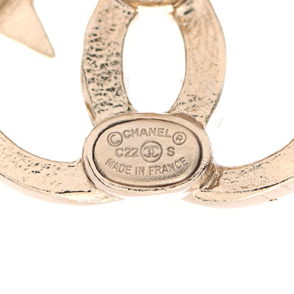 Chanel Crystal CC Starfall Earrings Gold 4 of 5