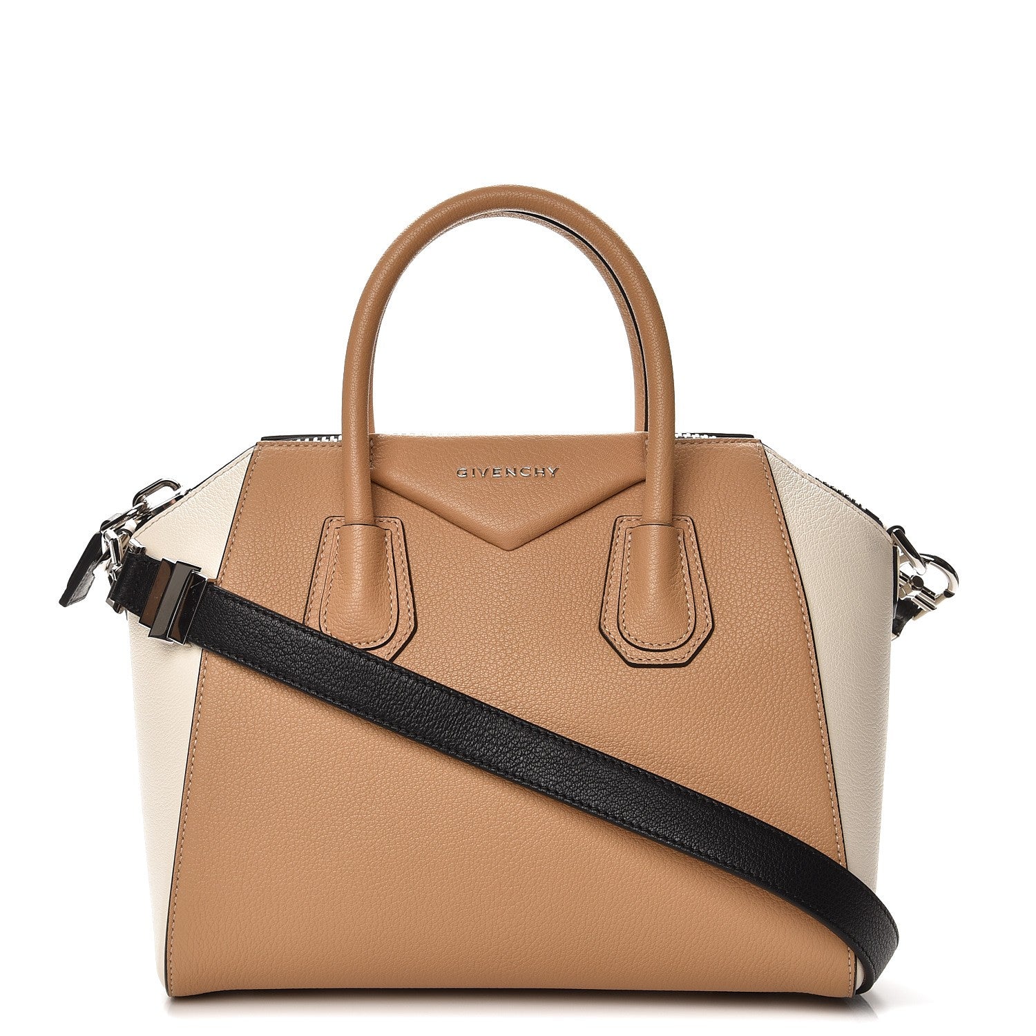 Givenchy Sugar Goatskin Small Bi-Color Antigona Light Beige 1 of 10