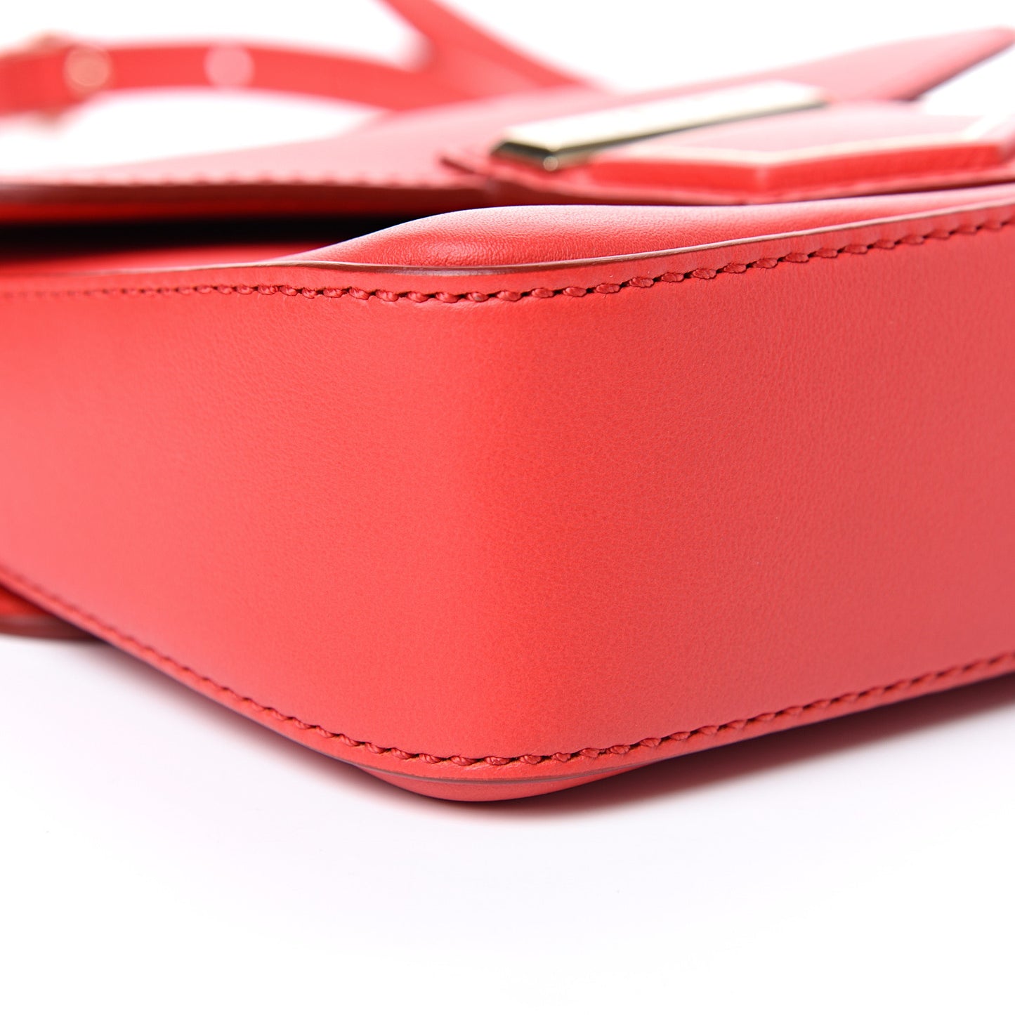 Calfskin Mini Nobile Shoulder Bag Red