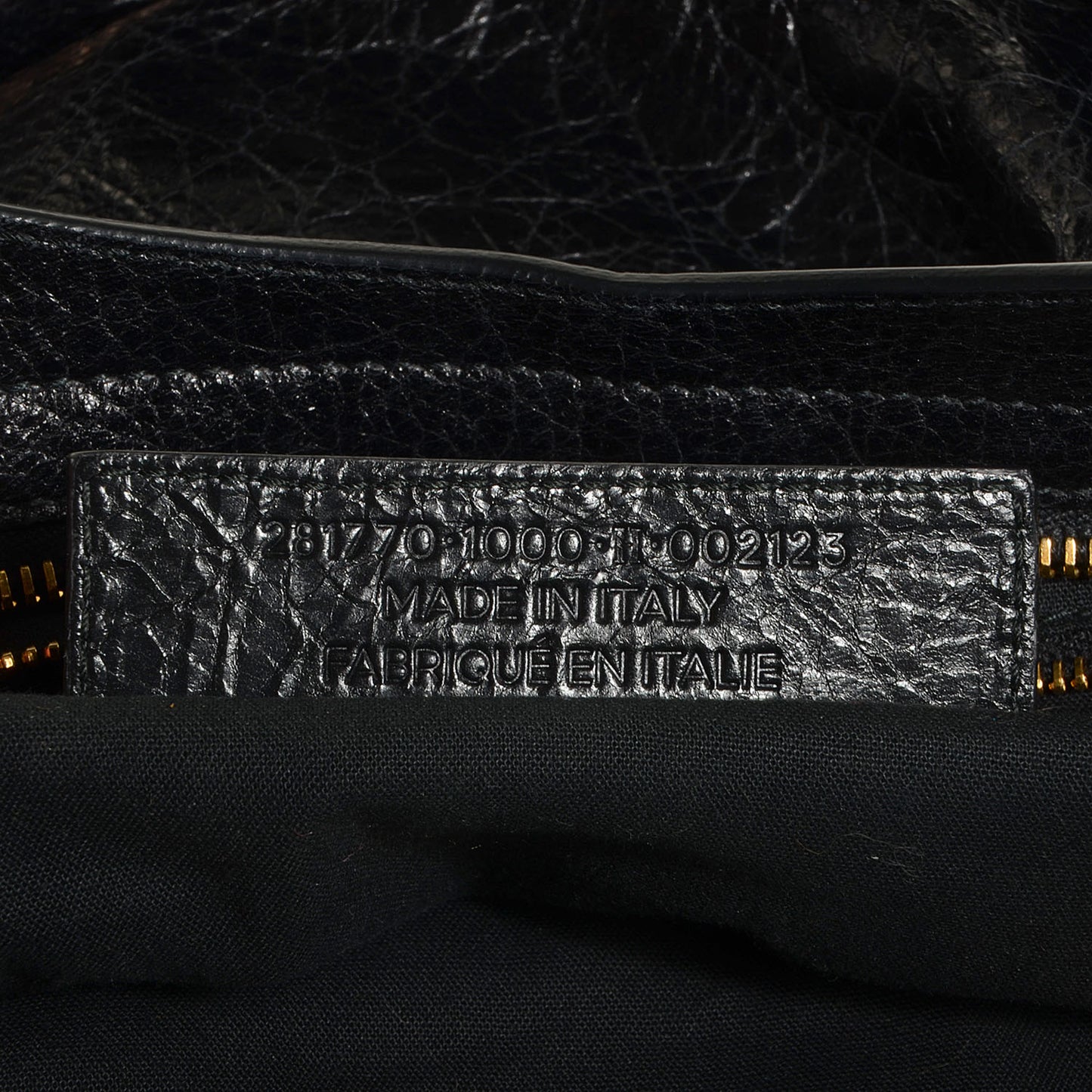 Agneau Giant 12 Gold Hardware City Black