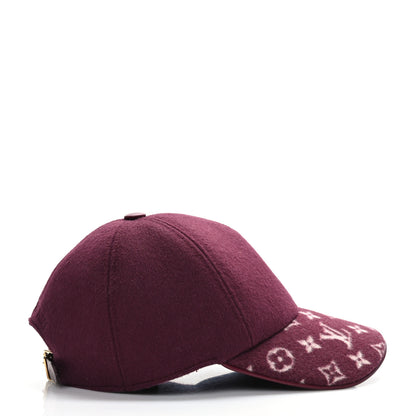 Louis Vuitton Wool Silk Monogram Endless Cap M Bordeaux 4 of 7