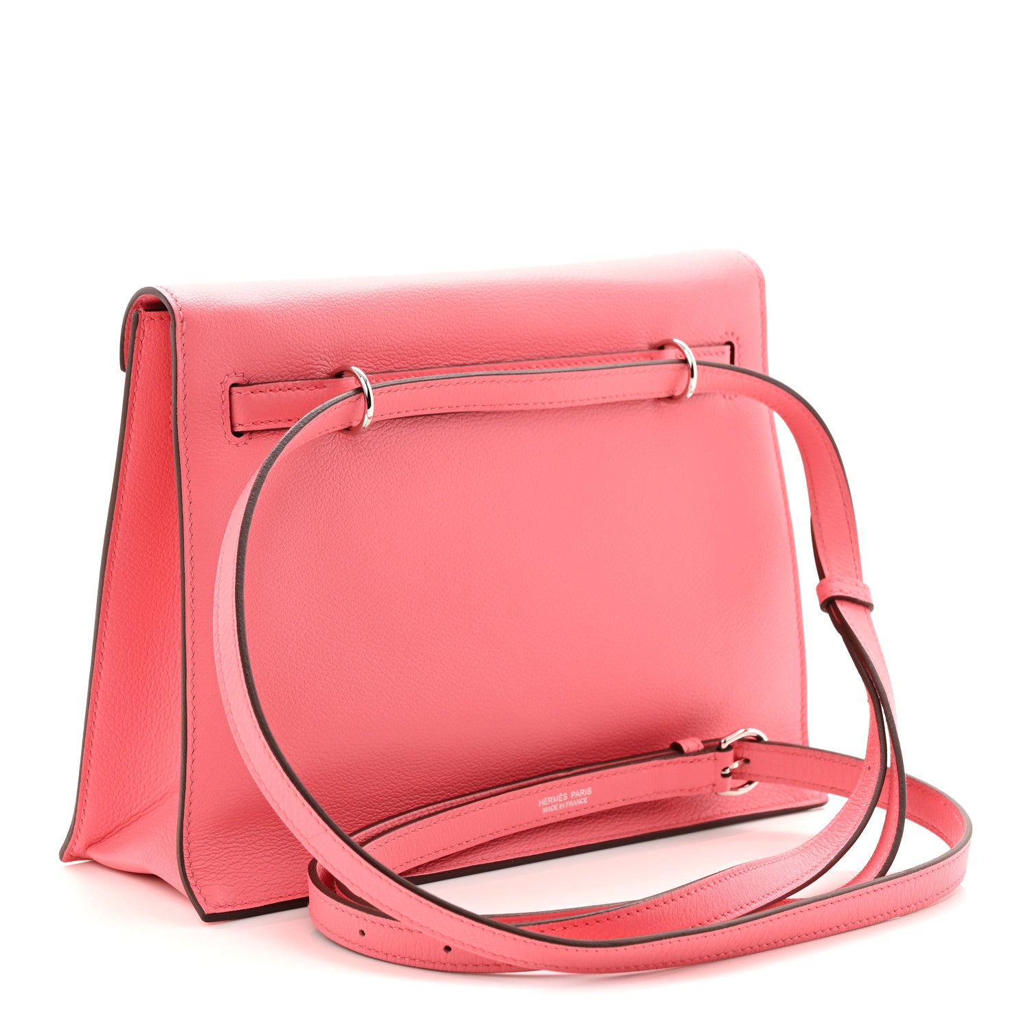 Hermes Evercolor Verso Kelly Danse II Belt Bag Rose D'Ete Vert Cypress 3 of 11