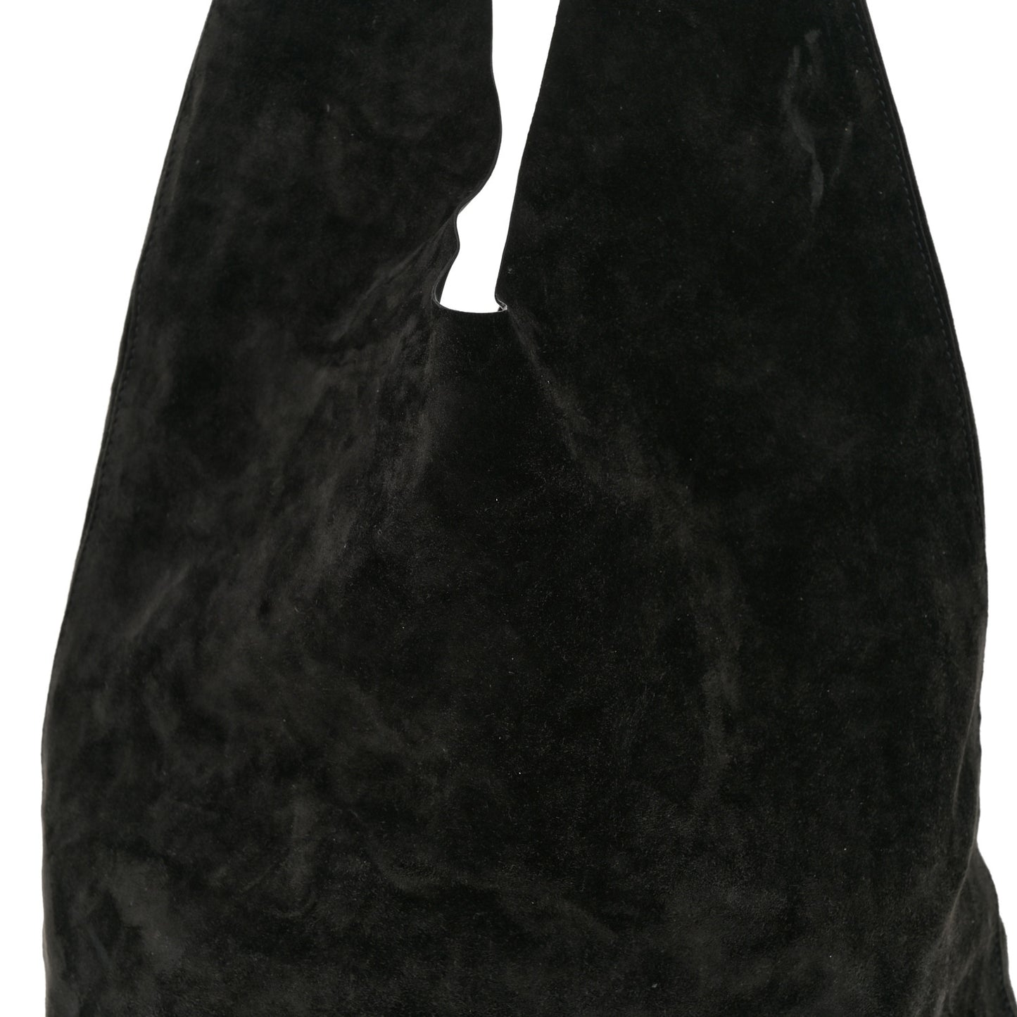 Suede Bindle Bag Black