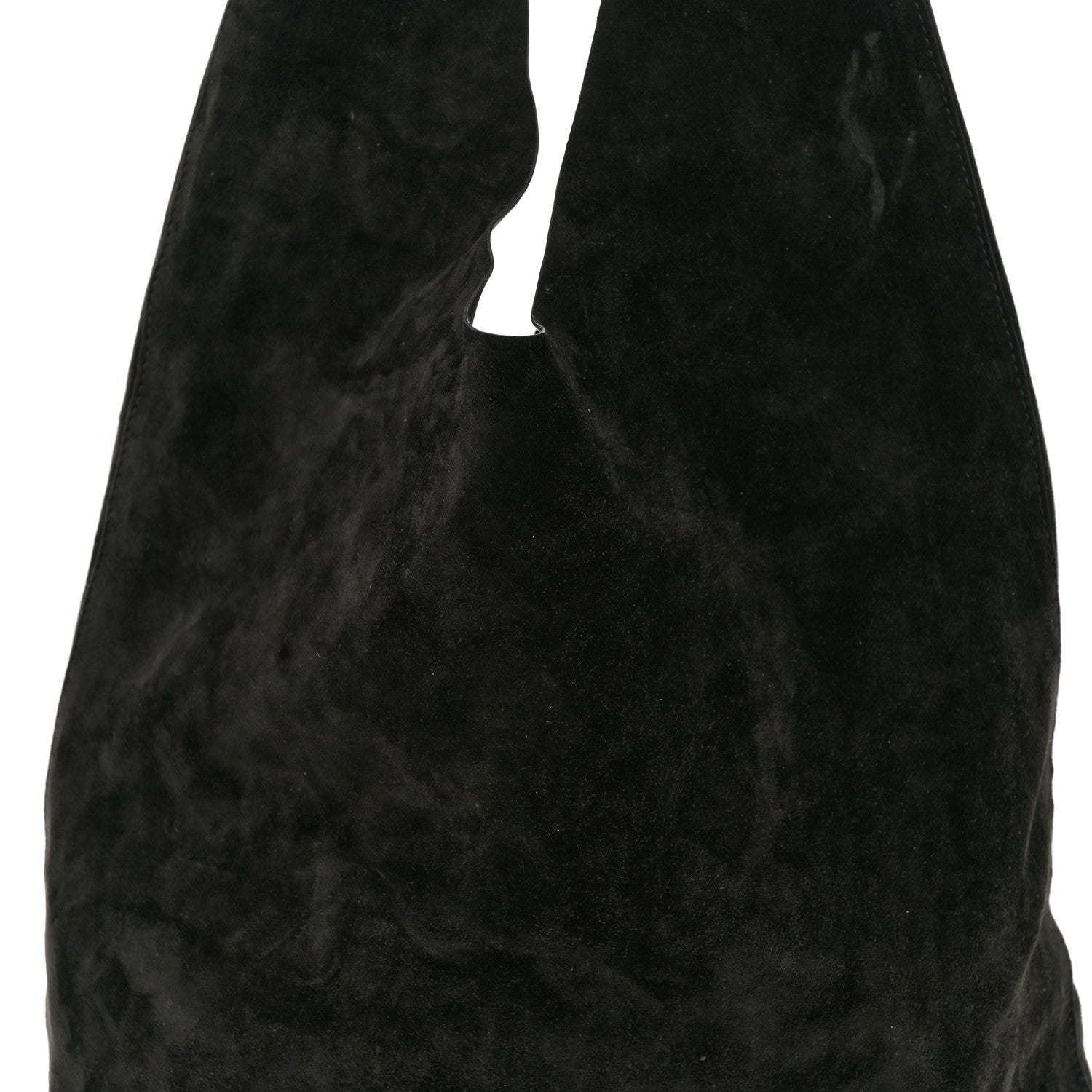 The Row Suede Bindle Bag Black 6 of 8