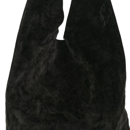 The Row Suede Bindle Bag Black 6 of 8
