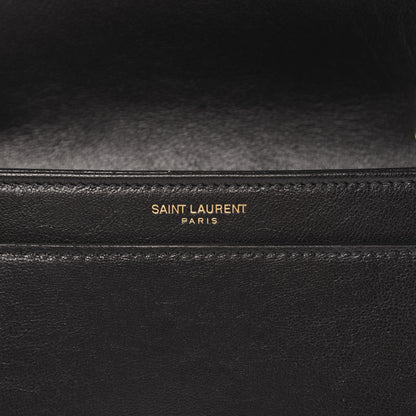 Saint Laurent Lambskin Matelasse Amalia Chain Shoulder Bag Black 7 of 9