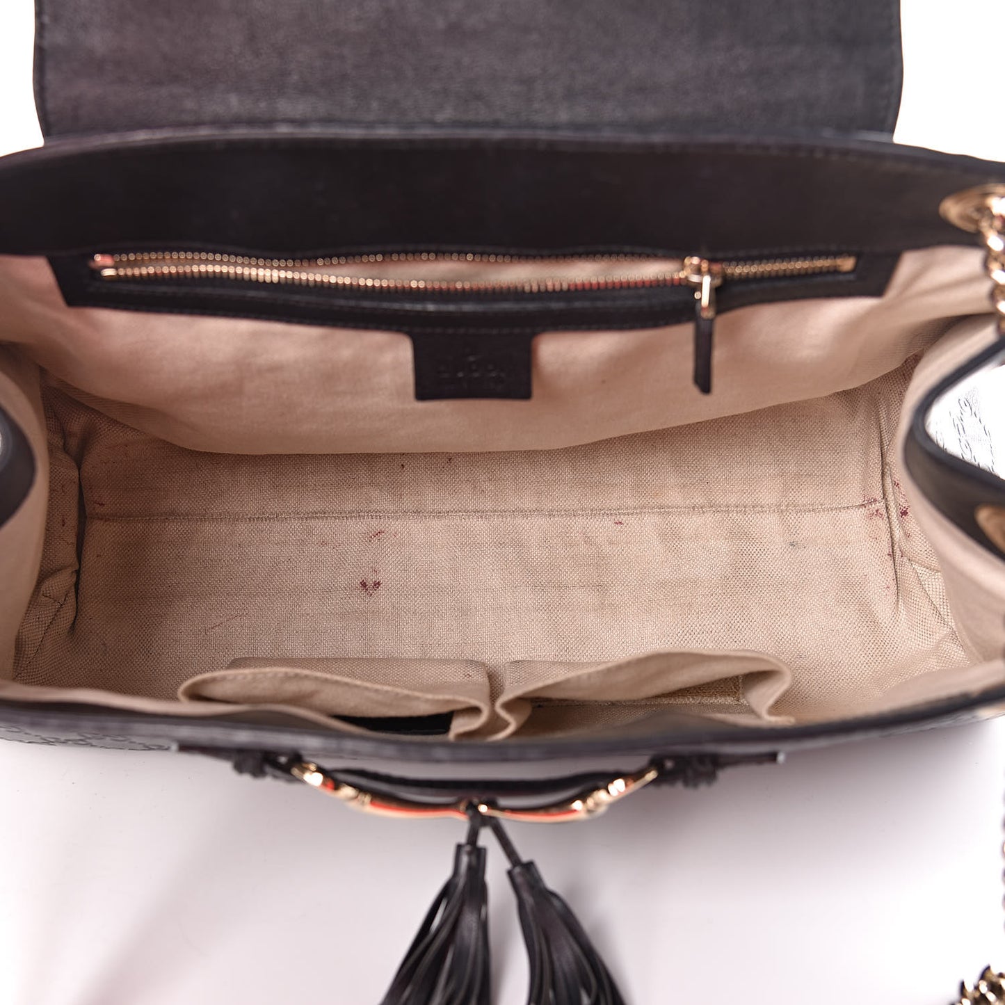Guccissima Large Emily Chain Shoulder Bag Black