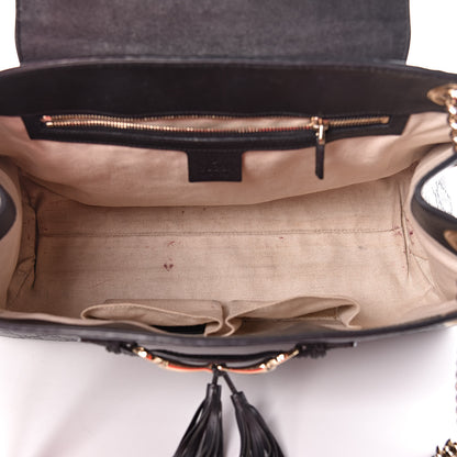 Gucci Guccissima Large Emily Chain Shoulder Bag Black 5 of 16