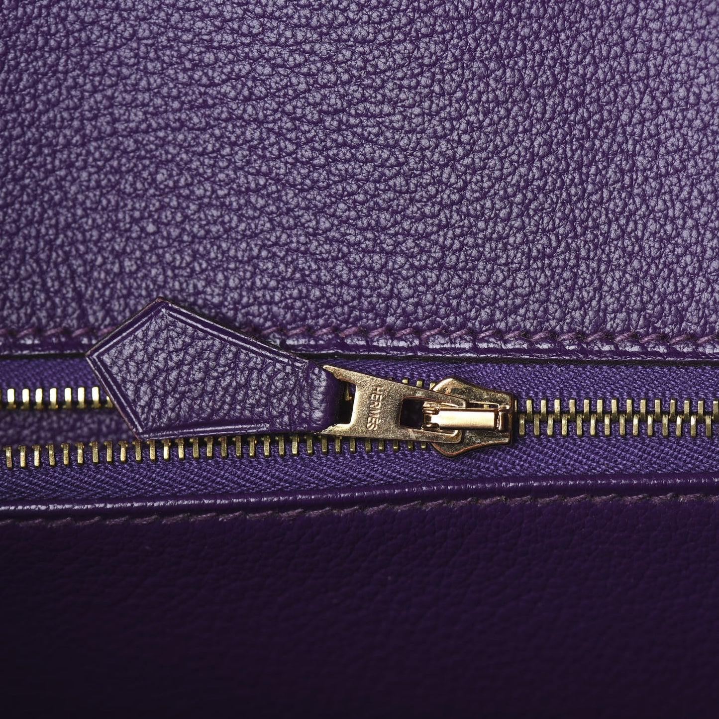 Chevre Mysore Horseshoe Birkin 30 Rose Tyrien Ultraviolet