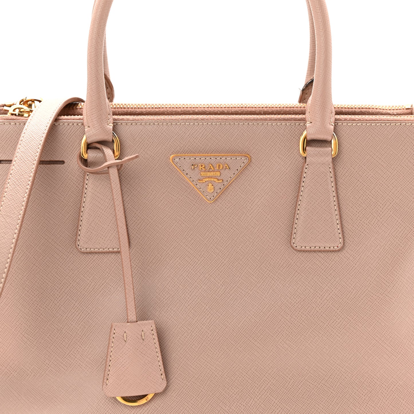 Saffiano Small Galleria Double Zip Tote Cammeo