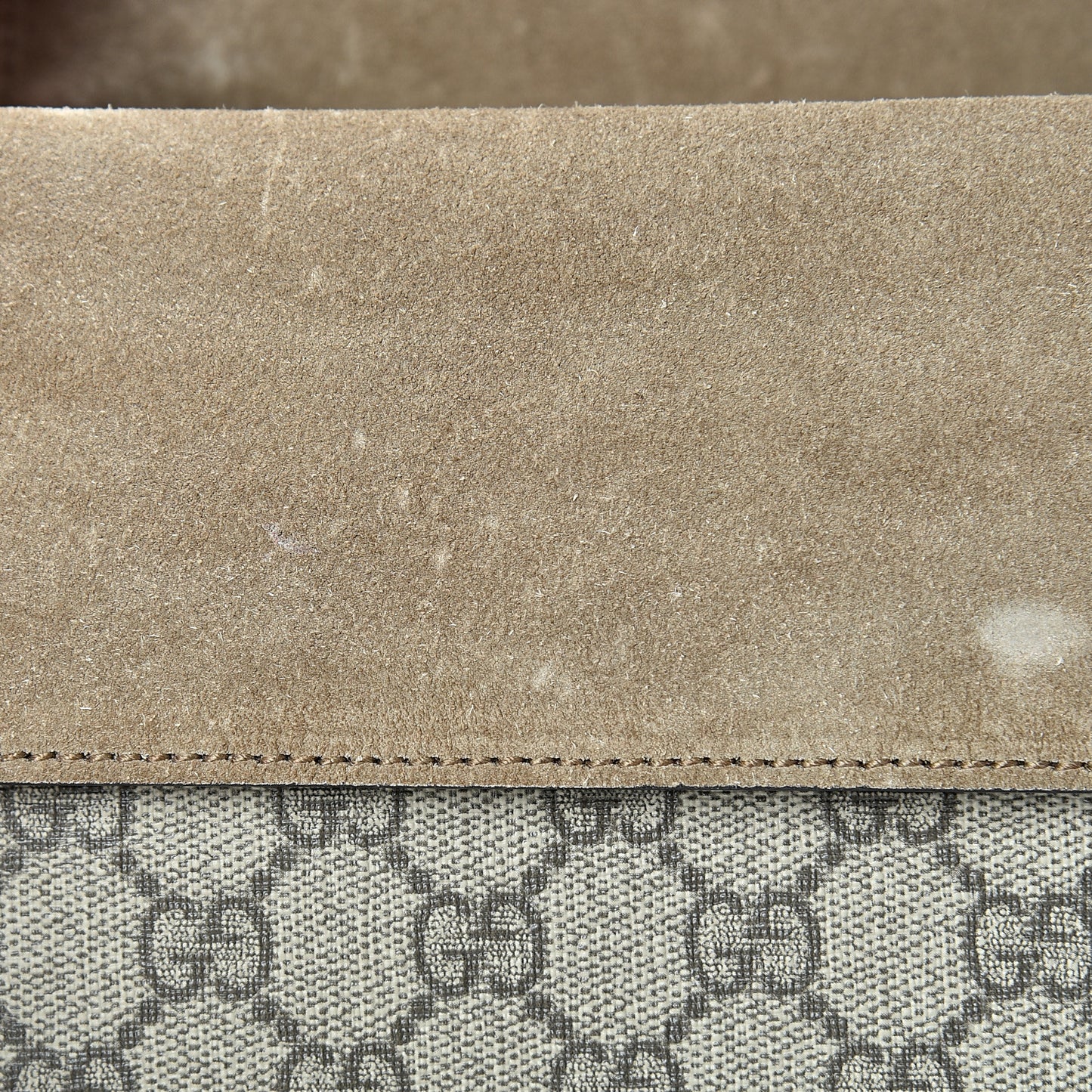 GG Supreme Monogram Small Dionysus Shoulder Bag Taupe