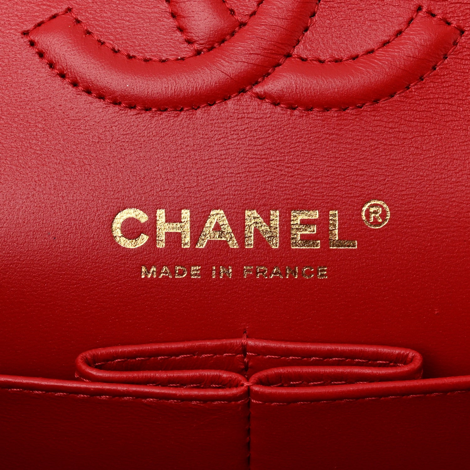 Chanel Caviar Quilted Small Double Flap Red 6 of 11