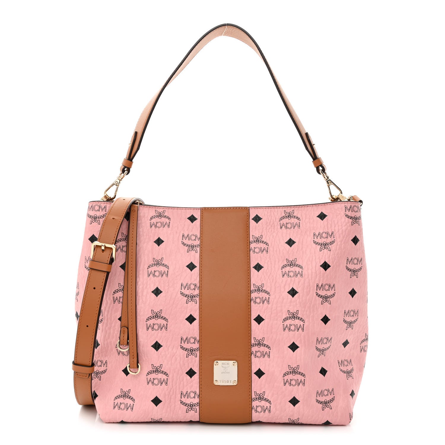 MCM Visetos Medium Klara Hobo Soft Pink 1 of 14