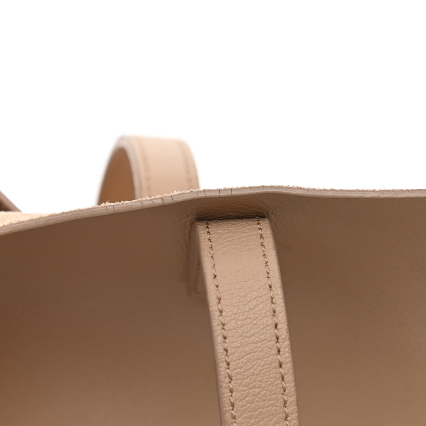 Calfskin Large Shopping Tote Dark Beige