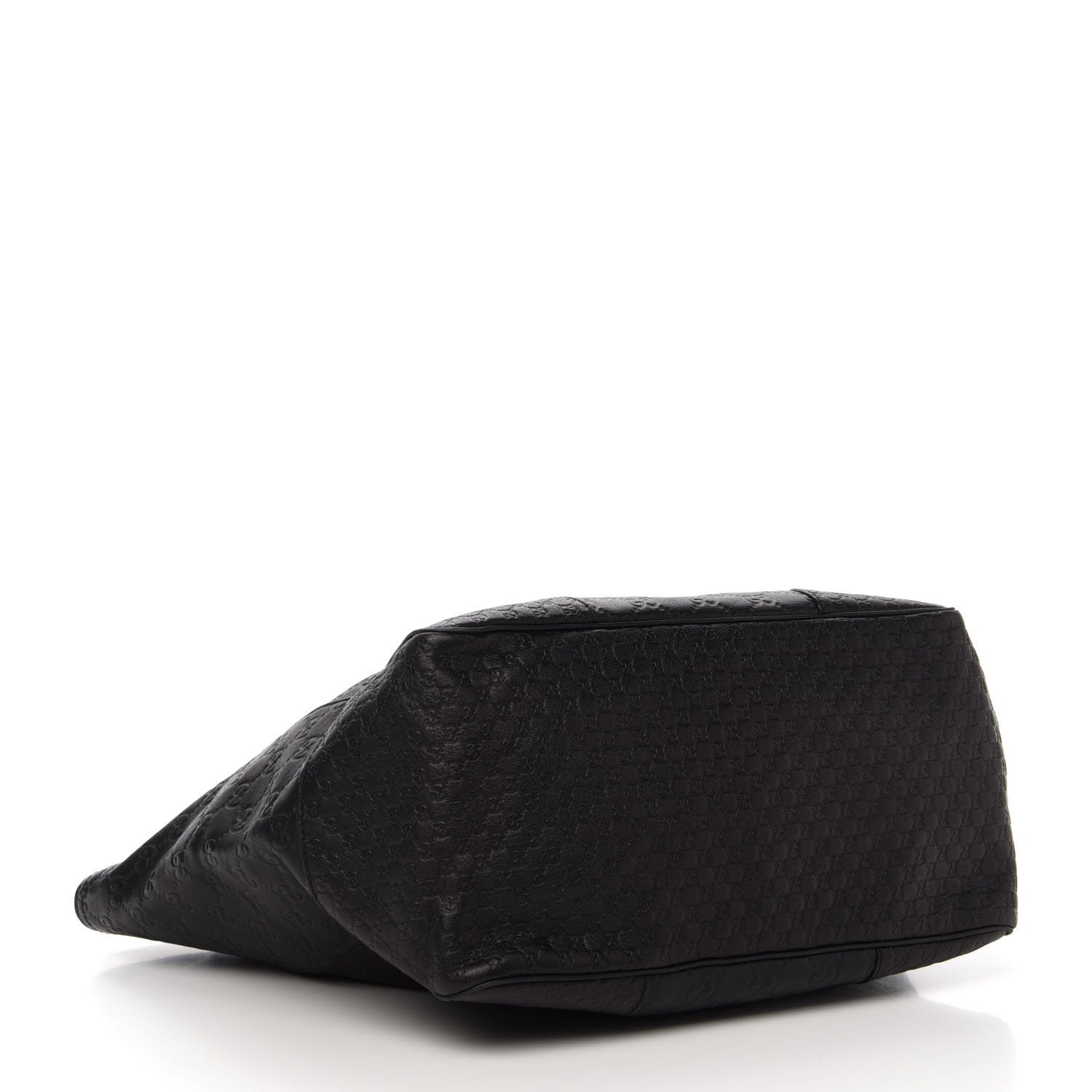 Gucci Guccissima Medium Bree Zippered Tote Black 4 of 13