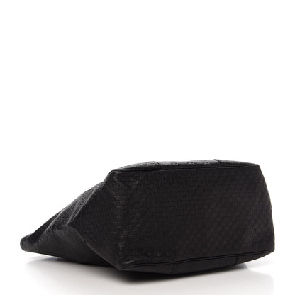Gucci Guccissima Medium Bree Zippered Tote Black 4 of 13