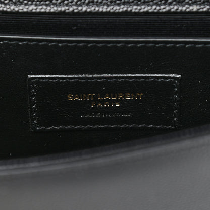 Saint Laurent Grain De Poudre Small Monogram Kate Satchel Black 6 of 11