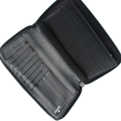 Chanel Caviar Large Timeless CC Zip Around Wallet Black 5 of 8