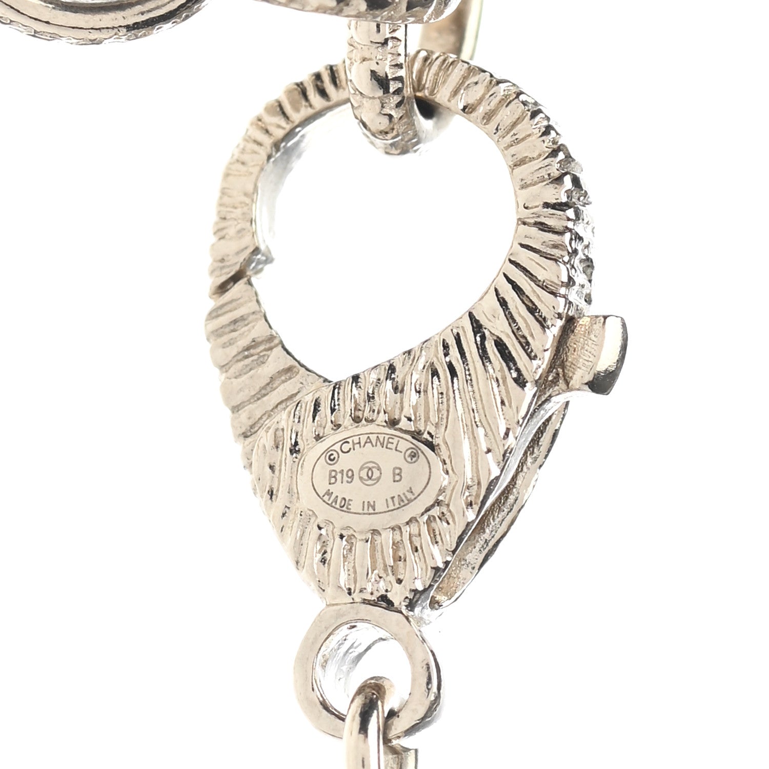 Chanel Pearl Crystal Lace Camellia Necklace Gold 6 of 6