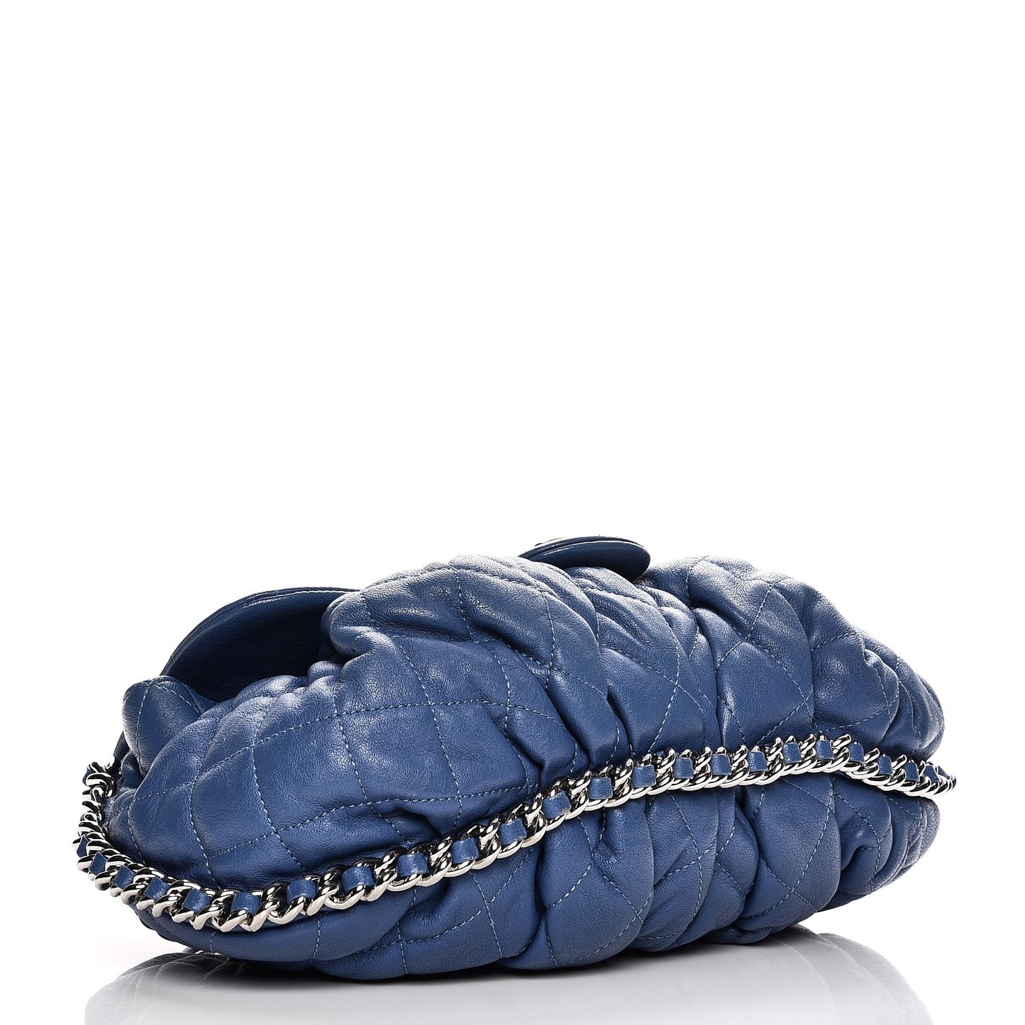 Washed Lambskin Chain Around Medium Messenger Blue