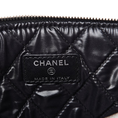 Chanel Lambskin Quilted Medium Cosmetic Case Black 5 of 9