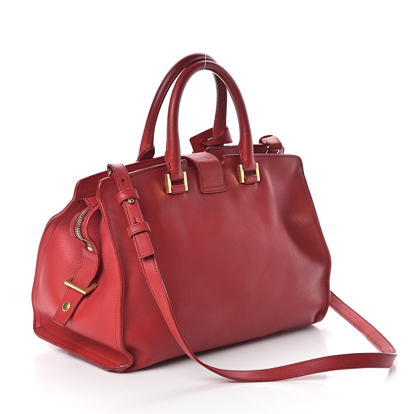 Calfskin Small Classic Y Cabas Red