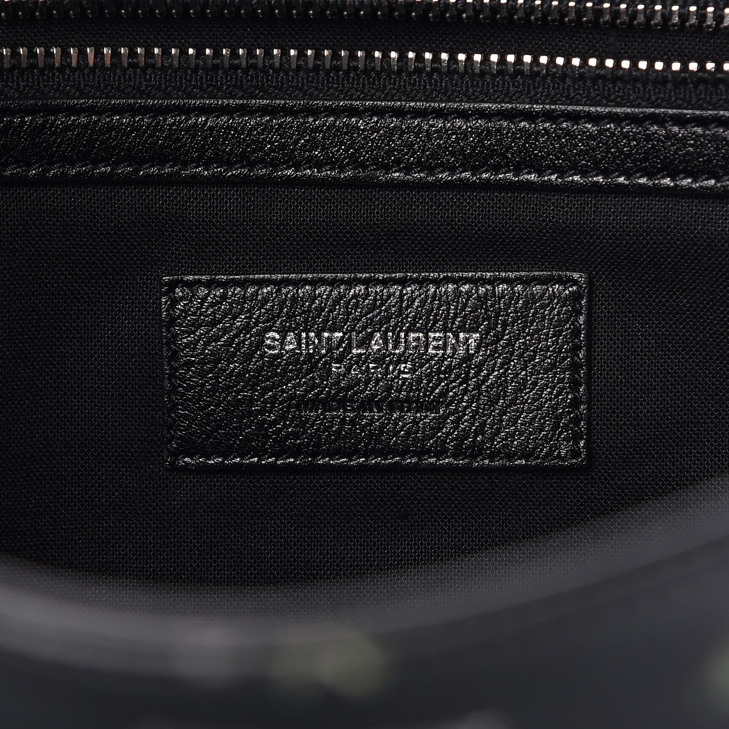 Saint Laurent Calfskin Prairie Flower Printed Festival Backpack Black Multicolor 7 of 13