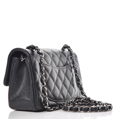 Chanel Iridescent Caviar Quilted Mini Rectangular Flap Black 6 of 9