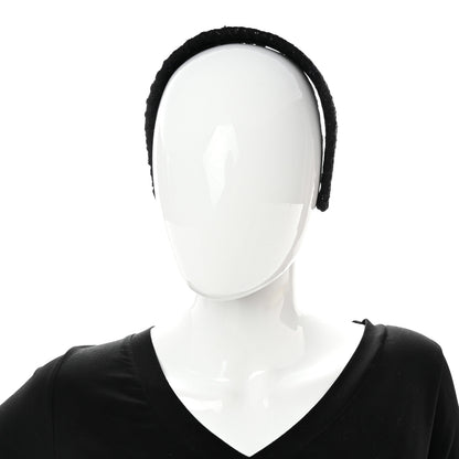 Chanel Tweed Headband Black 2 of 5