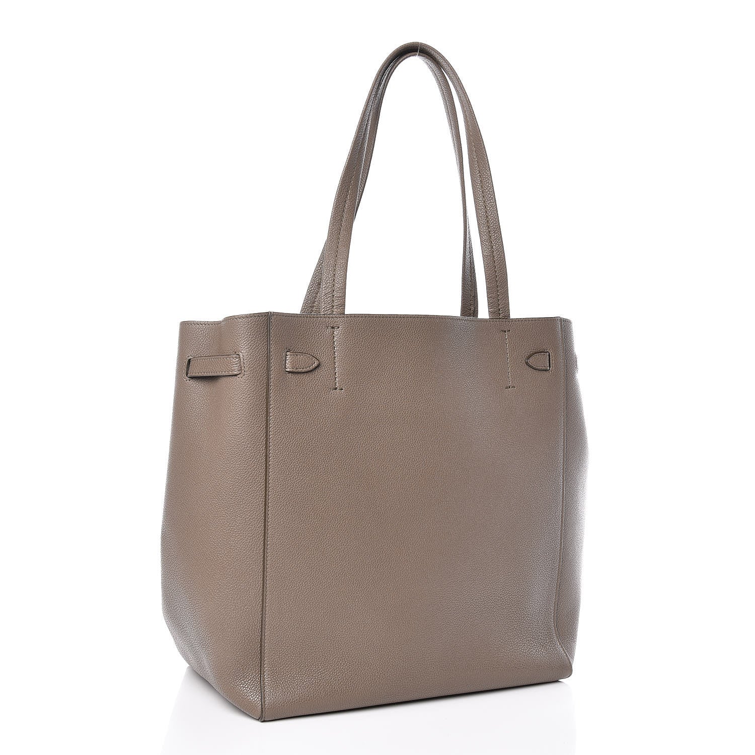 Celine Soft Grained Calfskin Small Belt Cabas Phantom Taupe 3 of 9