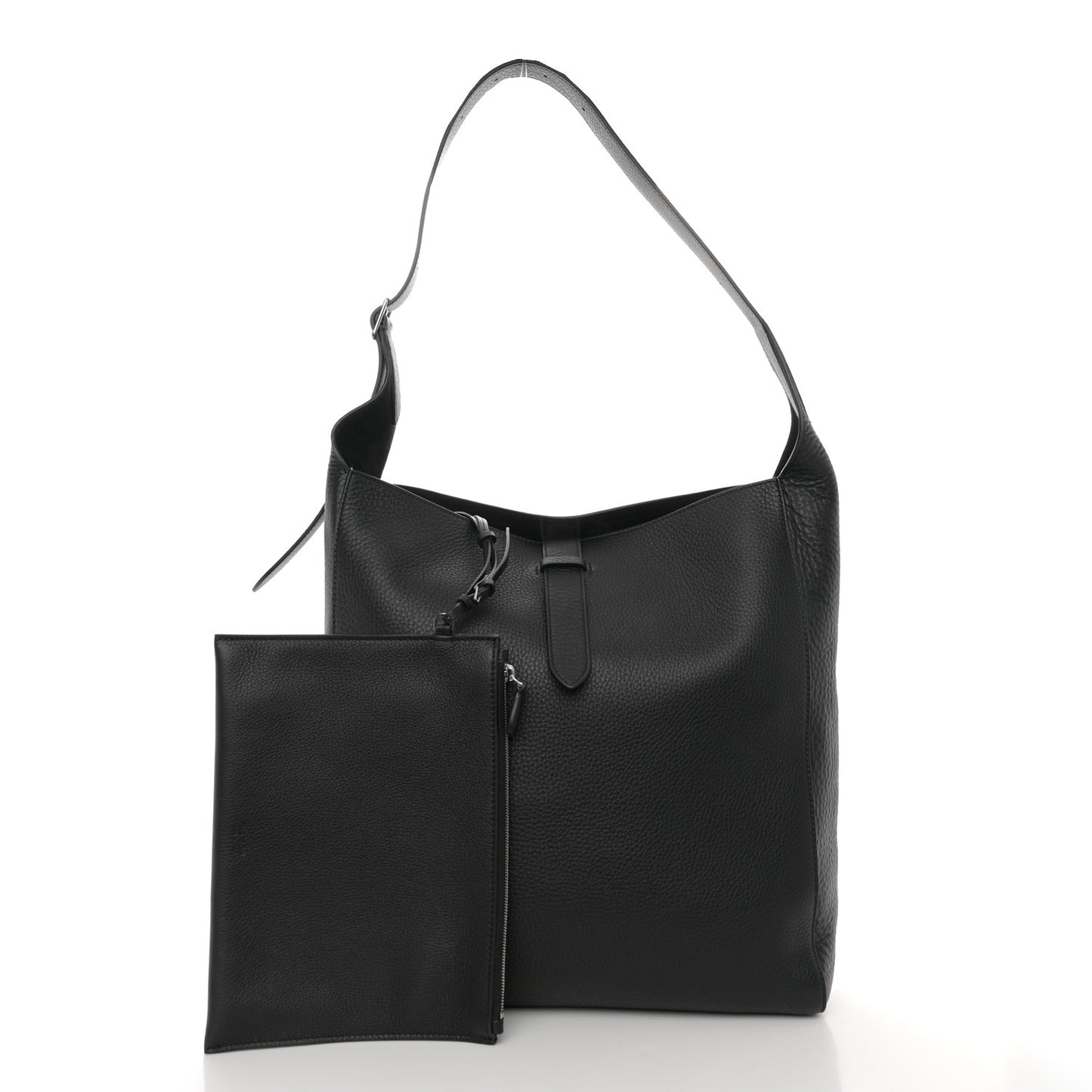 Grained Calfskin Blake Hobo Black