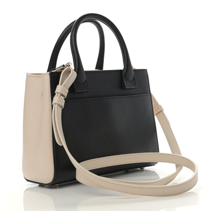Chanel Grained Calfskin Mini Bi-Color Neo Executive Shopper Tote Black Beige 3 of 10